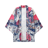 Snake and Japanese Lion 3/4 Sleeve Kimono